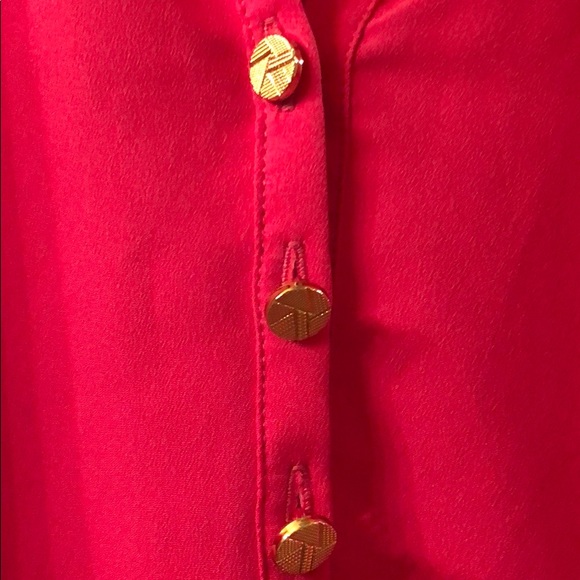 Hot Pink Sleeveless Blouse - Picture 2 of 4